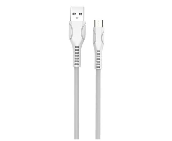 Дата кабель ColorWay USB 2.0 AM to Micro 5P 1.0m line-drawing white (CW-CBUM028-WH), изображение 2 Дата кабель ColorWay USB 2.0 AM to Micro 5P 1.0m line-drawing white (CW-CBUM028-WH), изображение 2