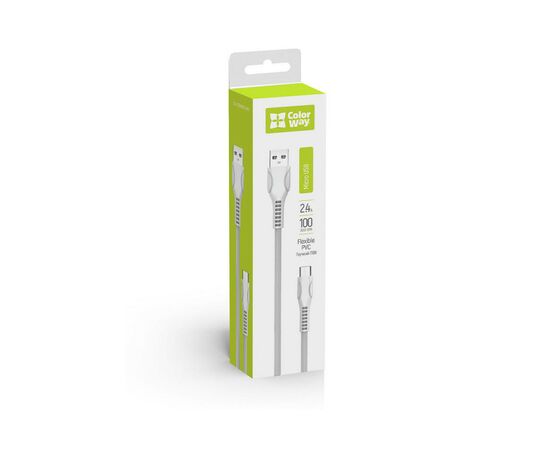 Дата кабель ColorWay USB 2.0 AM to Micro 5P 1.0m line-drawing white (CW-CBUM028-WH), изображение 3 Дата кабель ColorWay USB 2.0 AM to Micro 5P 1.0m line-drawing white (CW-CBUM028-WH), изображение 3