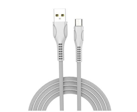 Дата кабель ColorWay USB 2.0 AM to Micro 5P 1.0m line-drawing white (CW-CBUM028-WH)