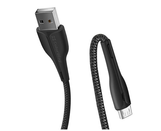 Дата кабель ColorWay USB 2.0 AM to Micro 5P 1.0m led black (CW-CBUM034-BK), изображение 3 Дата кабель ColorWay USB 2.0 AM to Micro 5P 1.0m led black (CW-CBUM034-BK), изображение 3