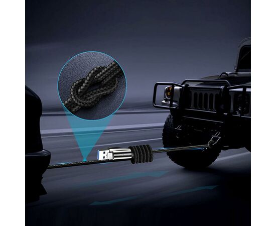 Дата кабель ColorWay USB 2.0 AM to Micro 5P 1.0m zinc alloy + led black (CW-CBUM035-BK), изображение 8 Дата кабель ColorWay USB 2.0 AM to Micro 5P 1.0m zinc alloy + led black (CW-CBUM035-BK), изображение 8