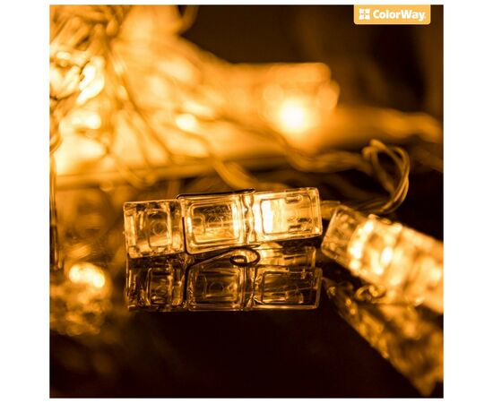 Гірлянда ColorWay Світлодіодна з прищіпками для фото 20 LED / 3 м USB (CW-LCP-20L30BU), зображення 5 Гірлянда ColorWay Світлодіодна з прищіпками для фото 20 LED / 3 м USB (CW-LCP-20L30BU), зображення 5