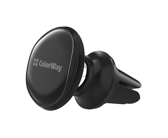 Універсальний автотримач ColorWay Metallic Air Vent-4(360 rotation) magnetic Black (CW-CHM09-BK)