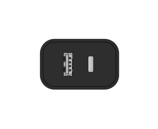 Зарядное устройство ColorWay Type-C PD + USB QC3.0 (20W) V2 black (CW-CHS025QPD-BK), изображение 5 Зарядное устройство ColorWay Type-C PD + USB QC3.0 (20W) V2 black (CW-CHS025QPD-BK), изображение 5