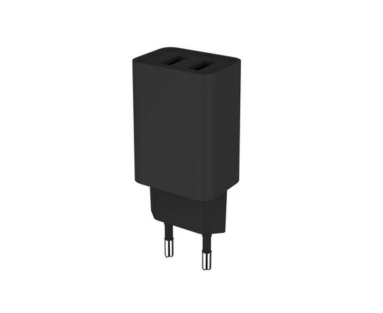 Зарядное устройство ColorWay 2USB AUTO ID 2.1A (10W) black (CW-CHS015-BK), изображение 4 Зарядное устройство ColorWay 2USB AUTO ID 2.1A (10W) black (CW-CHS015-BK), изображение 4
