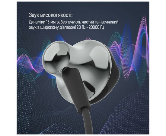 Наушники ColorWay Slim 3.5 mm Wired Earphone Blast 1 Black (CW-WD01BK), изображение 11 Наушники ColorWay Slim 3.5 mm Wired Earphone Blast 1 Black (CW-WD01BK), изображение 11