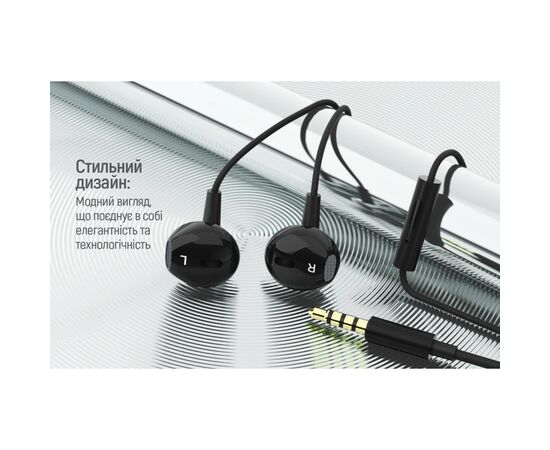 Наушники ColorWay Slim 3.5 mm Wired Earphone Blast 1 Black (CW-WD01BK), изображение 9 Наушники ColorWay Slim 3.5 mm Wired Earphone Blast 1 Black (CW-WD01BK), изображение 9