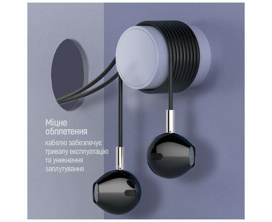 Наушники ColorWay Slim 3.5 mm Wired Earphone Blast 2 Black (CW-WD02BK), изображение 12 Наушники ColorWay Slim 3.5 mm Wired Earphone Blast 2 Black (CW-WD02BK), изображение 12
