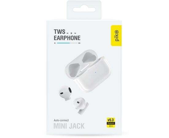 Наушники Piko TWS-MiniJack White (1283126583407), изображение 7 Наушники Piko TWS-MiniJack White (1283126583407), изображение 7