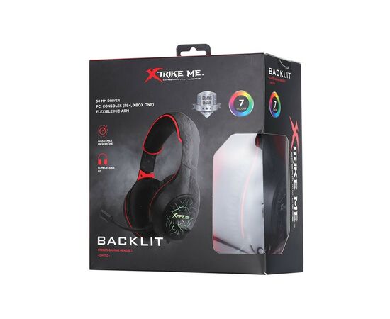 Наушники Xtrike ME GH-710 Rainbow Black (GH-710), изображение 5 Наушники Xtrike ME GH-710 Rainbow Black (GH-710), изображение 5