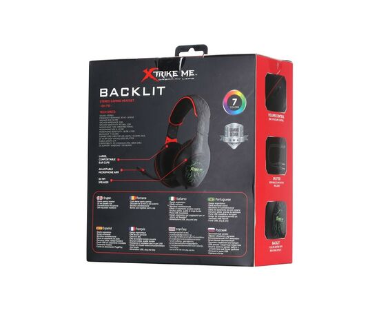 Наушники Xtrike ME GH-710 Rainbow Black (GH-710), изображение 6 Наушники Xtrike ME GH-710 Rainbow Black (GH-710), изображение 6