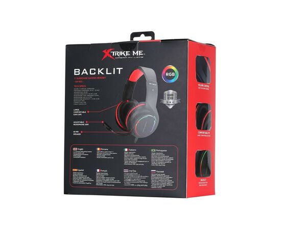 Наушники Xtrike ME GH-903 RGB-LED Black (GH-903), изображение 6 Наушники Xtrike ME GH-903 RGB-LED Black (GH-903), изображение 6