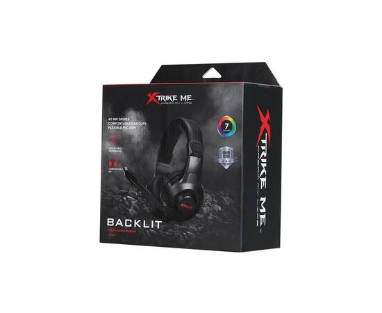 Наушники Xtrike ME HP-311 Rainbow Black (HP-311), изображение 4 Наушники Xtrike ME HP-311 Rainbow Black (HP-311), изображение 4