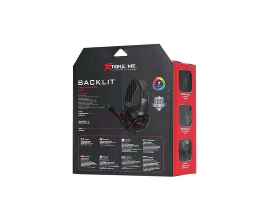 Наушники Xtrike ME HP-311 Rainbow Black (HP-311), изображение 5 Наушники Xtrike ME HP-311 Rainbow Black (HP-311), изображение 5