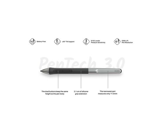 Графічний планшет Huion Inspiroy 2 L (H1061P), зображення 8 Графічний планшет Huion Inspiroy 2 L (H1061P), зображення 8