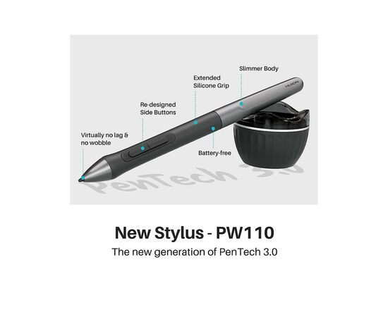Графический планшет Huion Inspiroy 2 M (H951P), изображение 8 Графический планшет Huion Inspiroy 2 M (H951P), изображение 8