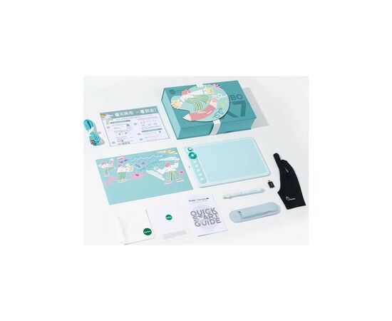 Графический планшет Parblo Intangbo X7 Green (INTANGBOX7G), изображение 3 Графический планшет Parblo Intangbo X7 Green (INTANGBOX7G), изображение 3
