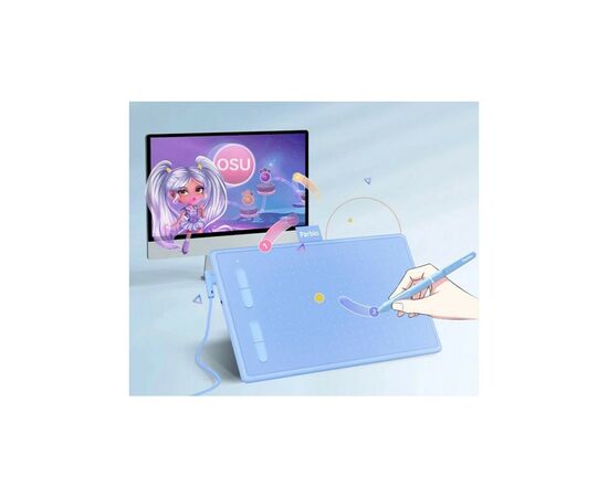 Графический планшет Parblo Ninos N7B Blue (NINOSN7BB), изображение 2 Графический планшет Parblo Ninos N7B Blue (NINOSN7BB), изображение 2