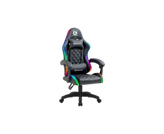 Кресло игровое Defender Energy RGB Black (64559)
