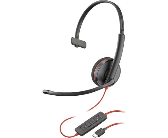 Наушники Poly BlackWire C3210 USB-C HS Mono (8X214AA)