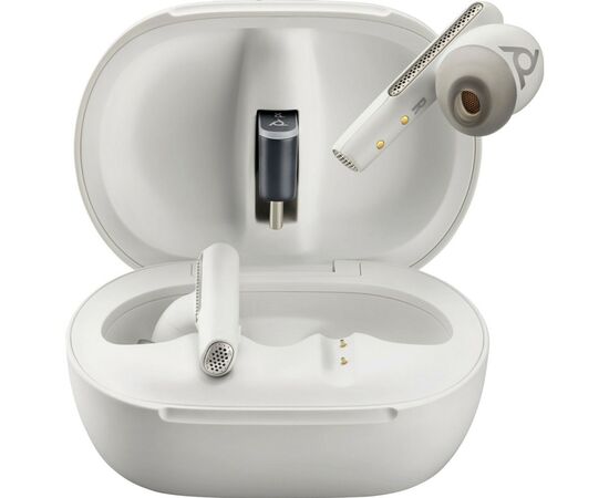 Наушники Poly TWS Voyager Free 60+ Earbuds + BT700C + TSCHC White (7Y8G6AA), изображение 2 Наушники Poly TWS Voyager Free 60+ Earbuds + BT700C + TSCHC White (7Y8G6AA), изображение 2