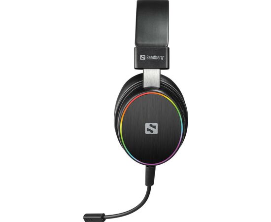 Наушники Sandberg HeroBlaster Bluetooth Led Headset Black (126-42), изображение 2 Наушники Sandberg HeroBlaster Bluetooth Led Headset Black (126-42), изображение 2