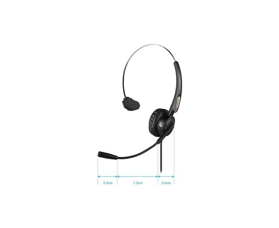 Наушники Sandberg USB Office Headset Pro Mono (126-14), изображение 4 Наушники Sandberg USB Office Headset Pro Mono (126-14), изображение 4