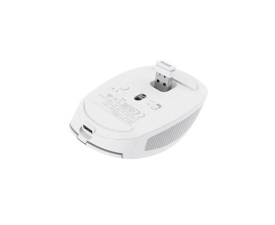 Мишка Trust Ozza compact Bluetooth/Wireless/USB-A White (24933), зображення 5 Мишка Trust Ozza compact Bluetooth/Wireless/USB-A White (24933), зображення 5