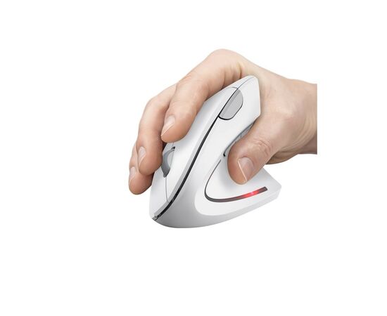 Мышка Trust Verto Ergonomic Wireless White (25132), изображение 6 Мышка Trust Verto Ergonomic Wireless White (25132), изображение 6