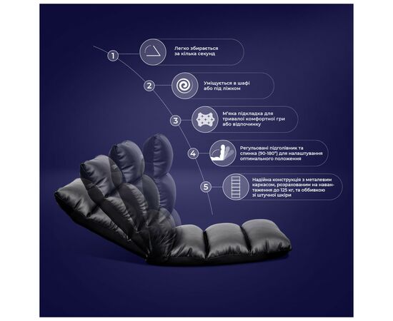 Кресло игровое Trust GXT 718 Rayzee Black (25071), изображение 5 Кресло игровое Trust GXT 718 Rayzee Black (25071), изображение 5