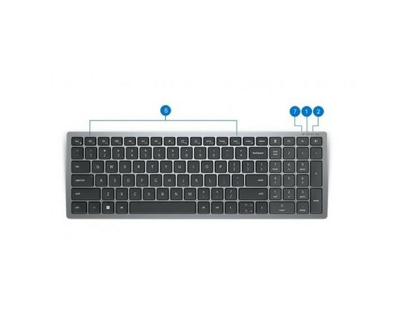 Клавиатура Dell Compact Multi-Device Wireless Keyboard KB740 RU (580-AKOZ), изображение 8 Клавиатура Dell Compact Multi-Device Wireless Keyboard KB740 RU (580-AKOZ), изображение 8