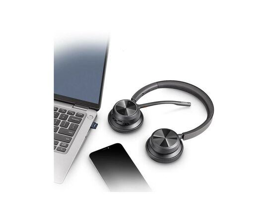 Наушники Poly Voyager 4320-M з адаптером BT700 with Charge Stand Stereo (77Z32AA), изображение 4 Наушники Poly Voyager 4320-M з адаптером BT700 with Charge Stand Stereo (77Z32AA), изображение 4
