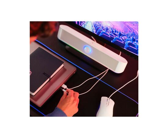 Акустическая система Trust GXT 619W Thorne RGB Illuminated Soundbar White (25110), изображение 9 Акустическая система Trust GXT 619W Thorne RGB Illuminated Soundbar White (25110), изображение 9