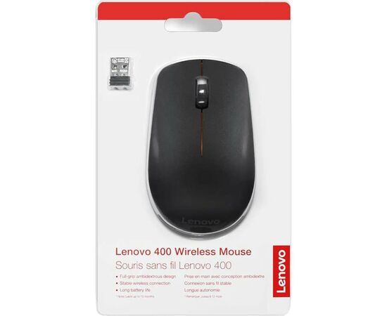 Мышка Lenovo 400 Wireless Black (GY50R91293), изображение 7 Мышка Lenovo 400 Wireless Black (GY50R91293), изображение 7