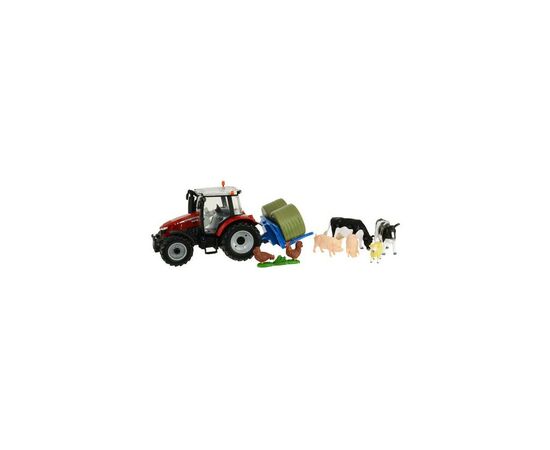 Спецтехника Britains Модель трактора Massey Ferguson 5612 с вилами и фигурками 1:32 (43205), изображение 3 Спецтехника Britains Модель трактора Massey Ferguson 5612 с вилами и фигурками 1:32 (43205), изображение 3