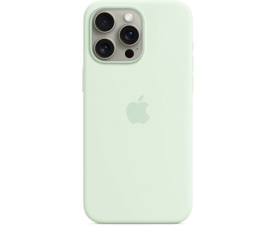 Чохол до мобільного телефона Apple iPhone 15 Pro Max Silicone Case with MagSafe - Soft Mint,Model A3126 (MWNQ3ZM/A), зображення 2 Чохол до мобільного телефона Apple iPhone 15 Pro Max Silicone Case with MagSafe - Soft Mint,Model A3126 (MWNQ3ZM/A), зображення 2