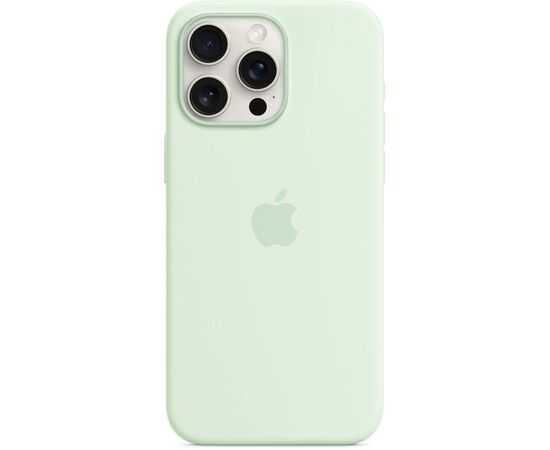 Чохол до мобільного телефона Apple iPhone 15 Pro Max Silicone Case with MagSafe - Soft Mint,Model A3126 (MWNQ3ZM/A)