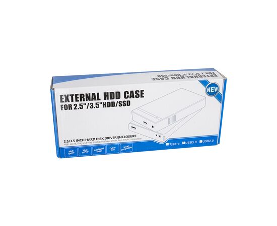 Карман внешний PowerPlant HDD 2.5/3.5" USB3.0 (HC380404), изображение 3 Карман внешний PowerPlant HDD 2.5/3.5" USB3.0 (HC380404), изображение 3