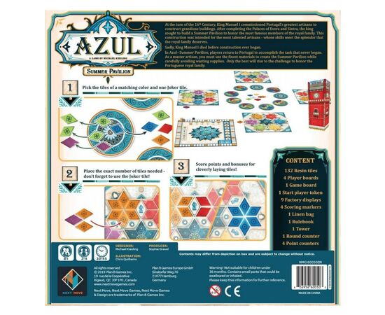 Настольная игра Plan B Games Азул. Летний дворец украинский (NMG60050UA), изображение 3