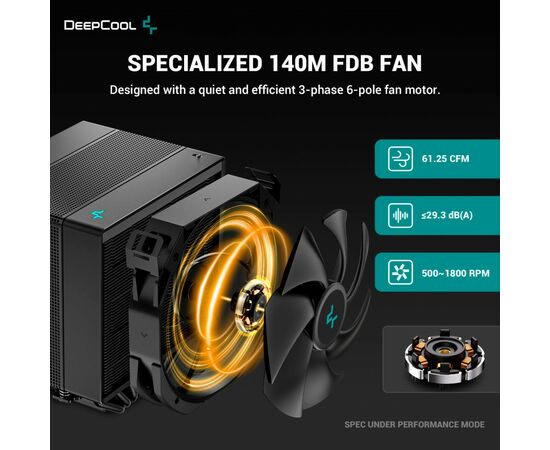Кулер для процессора Deepcool Assassin 4S (R-ASN4S-BKGPMN-G), изображение 12 Кулер для процессора Deepcool Assassin 4S (R-ASN4S-BKGPMN-G), изображение 12