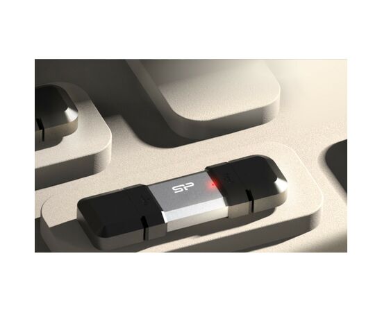 USB флеш накопитель Silicon Power USB 128G SILICON POWER usb3.2+TypeC Mobile C51 (SP128GBUC3C51V1S), изображение 6 USB флеш накопитель Silicon Power USB 128G SILICON POWER usb3.2+TypeC Mobile C51 (SP128GBUC3C51V1S), изображение 6