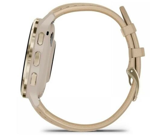 Смарт-часы Garmin Venu 3S, Fr. Gray + Soft Gold, Leather, GPS (010-02785-55), изображение 5 Смарт-часы Garmin Venu 3S, Fr. Gray + Soft Gold, Leather, GPS (010-02785-55), изображение 5