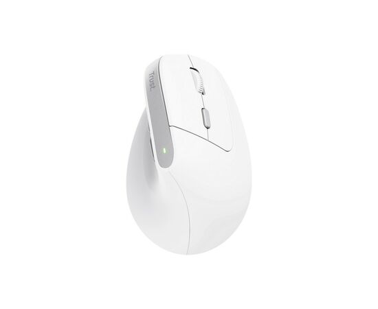 Мышка Trust Bayo 2 Ergonomic Wireless/USB-A White (25146), изображение 2 Мышка Trust Bayo 2 Ergonomic Wireless/USB-A White (25146), изображение 2