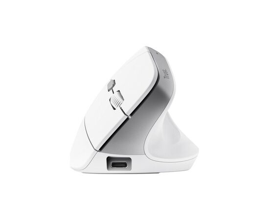 Мышка Trust Bayo 2 Ergonomic Wireless/USB-A White (25146), изображение 3 Мышка Trust Bayo 2 Ergonomic Wireless/USB-A White (25146), изображение 3