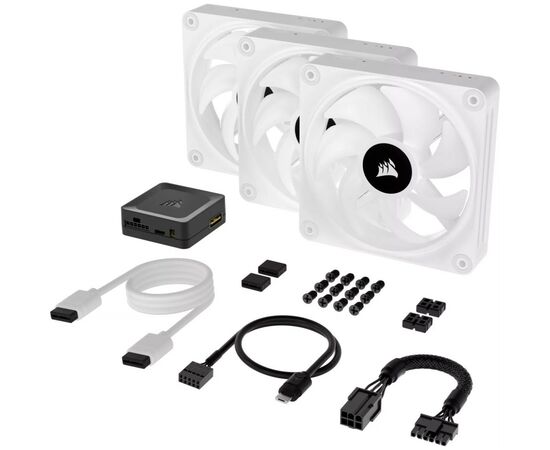 Кулер для корпуса Corsair iCUE Link QX120 RGB PWM PC Fans Starter Kit with iCUE Link System Hub W (CO-9051006-WW), изображение 10 Кулер для корпуса Corsair iCUE Link QX120 RGB PWM PC Fans Starter Kit with iCUE Link System Hub W (CO-9051006-WW), изображение 10
