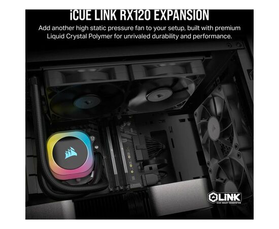 Кулер для корпуса Corsair iCUE Link RX120 PWM (CO-9051009-WW), изображение 7 Кулер для корпуса Corsair iCUE Link RX120 PWM (CO-9051009-WW), изображение 7