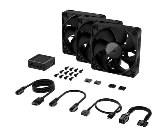 Кулер для корпуса Corsair iCUE Link RX120 PWM Triple Pack (CO-9051010-WW), изображение 6 Кулер для корпуса Corsair iCUE Link RX120 PWM Triple Pack (CO-9051010-WW), изображение 6