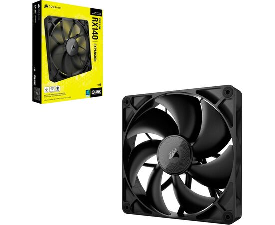 Кулер для корпуса Corsair iCUE Link RX140 PWM (CO-9051011-WW), изображение 6 Кулер для корпуса Corsair iCUE Link RX140 PWM (CO-9051011-WW), изображение 6
