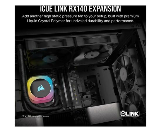 Кулер для корпуса Corsair iCUE Link RX140 PWM (CO-9051011-WW), изображение 7 Кулер для корпуса Corsair iCUE Link RX140 PWM (CO-9051011-WW), изображение 7