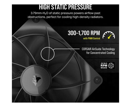Кулер для корпуса Corsair iCUE Link RX140 PWM (CO-9051011-WW), изображение 9 Кулер для корпуса Corsair iCUE Link RX140 PWM (CO-9051011-WW), изображение 9